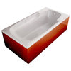 Atlantis Whirlpools Eros 36 x 60 Rectangular Air Jetted Bathtub