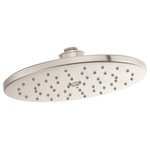 Moen - Moen Waterhill Polished Nickel 1-Function 10" Diameter Eco Showerhead S112EPNL - Vintage and full of character, Waterhill bath faucets and accessories bring provincial elegance to today's more traditional homes. Period-era details like a gooseneck spout and top finial give each faucet an authentic feel.