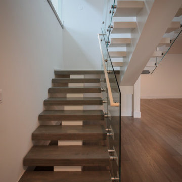 Project #80 | Mono-Beam Staircase with Glass Panels