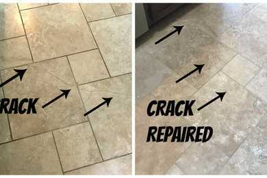 Travertine Cleaning, Polishing & Grout Color Seal Tempe, AZ