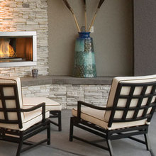 outdoor gas fire place