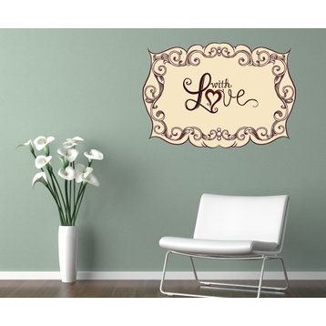 Holiday Valentines Day Vinyl Wall Decal HolidayValentinesDayUScolor004; 6 in.