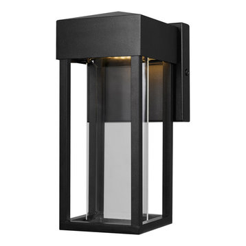 Bowie Integrated LED Matte Black Outdoor Indoor Wall Sconce