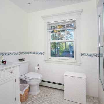 New Double Hung Window in Beautiful Bathroom - Renewal by Andersen Long Island,
