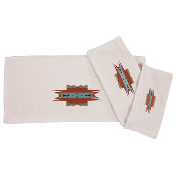 Mesa Towel Set, Cream, 3 Piece