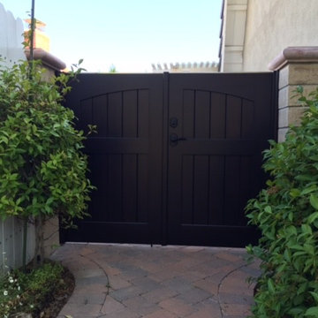 Custom Wood Gate by Garden Passages