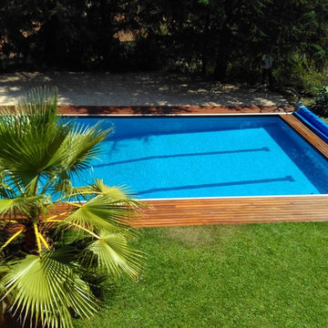 Cubierta de piscina en Barcelona