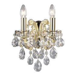 Inviting Home - Maria Theresa Crystal Sconce - Wall Lighting