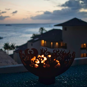 Great Bowl O' Fire 37 inch Sculptural Firebowl™, Waikiki Parc Hotel, Honolulu, H