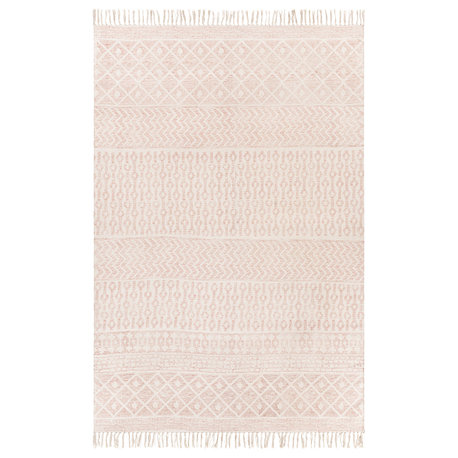 July Global Area Rug, Pink/White, 6'x9'