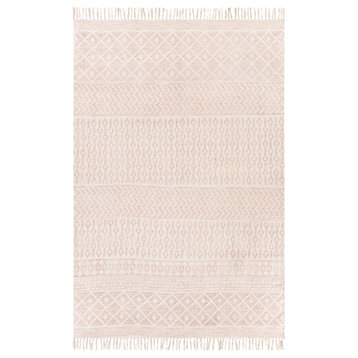 July Global Area Rug, Pink/White, 6'x9'