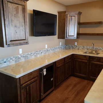Basement finish wet bar