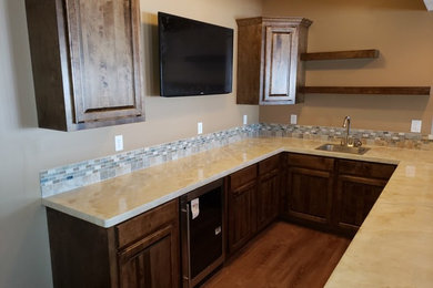 Inspiration for a timeless basement remodel in Omaha