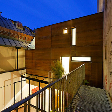 Entrée de maison contemporaine à Paris