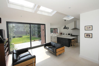 Design ideas for a living room in West Midlands.