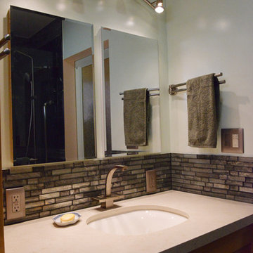 Beach Style Master Bath Remodel in Hermosa Beach, CA. Bungalow