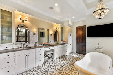 Bathroom - transitional bathroom idea in Orange County