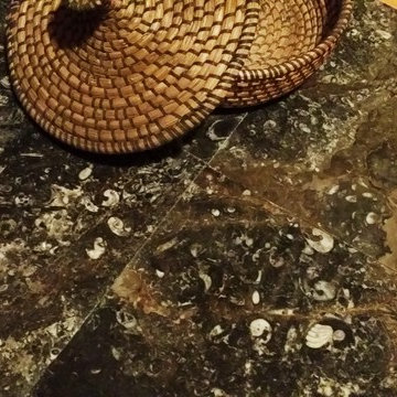 Ancient Seabed Natural Fossil Stone Collection Gray (Hezhra) Tiles