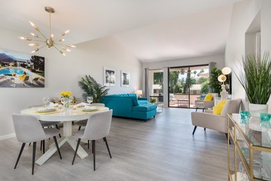 Living room - 1950s living room idea in Orange County