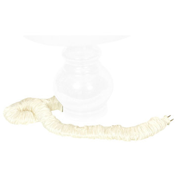 Silk Lamp Cord Cover, White