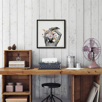 "Confident Bloom" Framed Painting Print