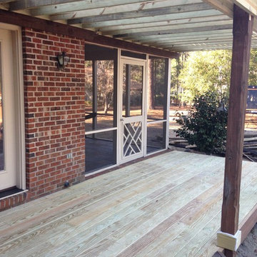 refurbished pergola and deck