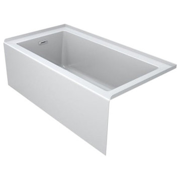 Jacuzzi LNS6032BRXXXX Linea 60" x 32" Acrylic Soaking Bathtub for - White