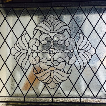Large leaded glass windows