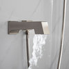 Lexora Cero 8" Square Rain Shower set, Brushed Nickel