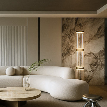 Hamptons Living Room – Modern Retro Interior Design