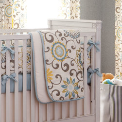 Spa Pom Pon Play Crib Comforter - Baby Bedding