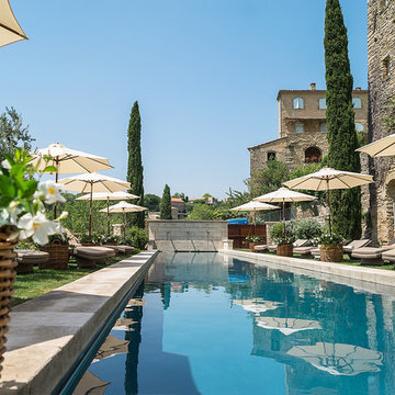 Swimming pools, pool copings, pool decks & pool fountains