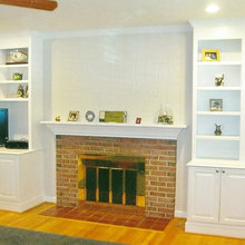 Family room shelves