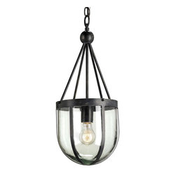 Currey & Company Clifton Pendant in French Black - Pendant Lighting