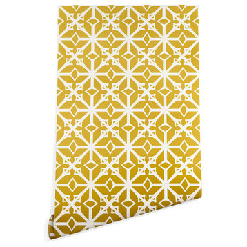 Deny Designs Heather Dutton Diamante Wallpaper, Yellow, 2'x4'