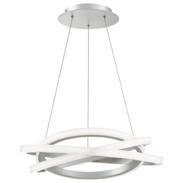 Modern Forms Veloce 26" Contemporary Chandelier in Titanium
