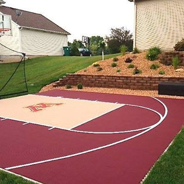 Small Backyard Home Court in MN. by SnapSports