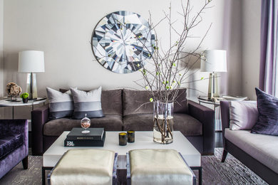 Living room - transitional living room idea in DC Metro