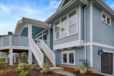 Inspiration for a coastal exterior home remodel in Seattle