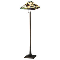 Meyda Lighting 60"H Pinecone Mission Floor Lamp