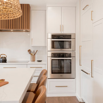 North Glencoe - White and Walnut Kitchen