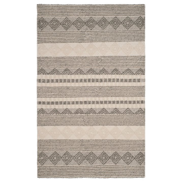 Safavieh Couture Natura Collection NAT102 Rug, Gray/Ivory, 8'x10'