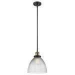 Innovations Lighting - 1-Light Seneca Falls 10" Pendant, Black Antique Brass - One of our largest and original collections, the Franklin Restoration is made up of a vast selection of heavy metal finishes and a large array of metal and glass shades that bring a touch of industrial into your home.
