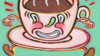 After Coffee Everything Will Fall into Place - Limited Edition Humorous Print