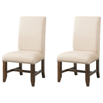 Francis Fabric Back Side Chair Set