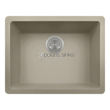 Polaris Sinks P808 Slate AstraGranite Single Bowl Kitchen Sink