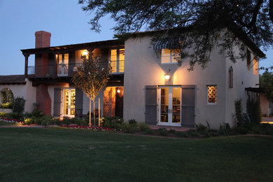 Mediterranean exterior home idea in Baltimore