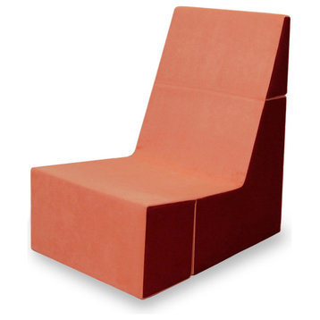 Cubit Chair, Tangerine/Burgundy