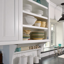 open shelves