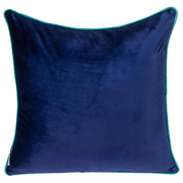 Parkland Collection Khole Transitional Blue Throw Pillow PILL21226P